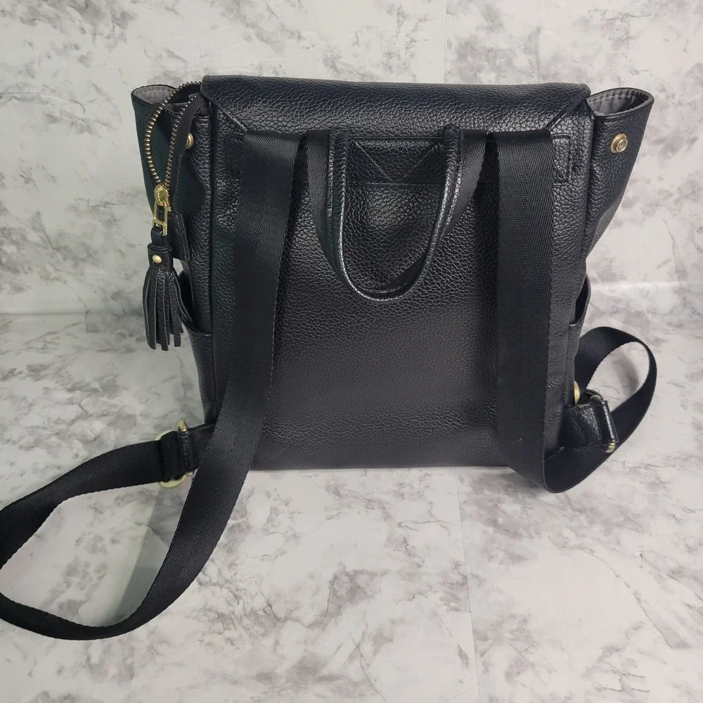 Butterscotch Classic Diaper Bag by‎ Freshly Picked Black Color Backpack